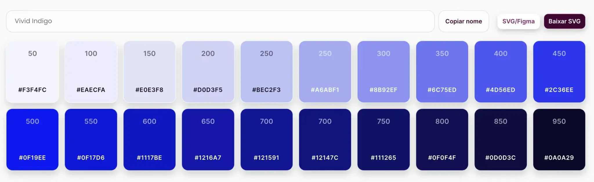 Como Criar uma Paleta de Cores para Design System: Escala 50-900 no Tailwind e CSS | 3 | Camaraux, consultoria em UX design, projetos centrados no usuário Escala de cores 50 a 950 com faixas de uso destacadas — superficie identidade de marca e contraste - Como Criar uma Paleta de Cores para Design System: Escala 50-900 no Tailwind e CSS | 2 | Camaraux, consultoria em UX design, projetos centrados no usuário