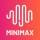 Logotipo colorido do MiniMax, com design moderno e linhas fluidas.