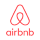 Logotipo do Airbnb com cor de fundo coral.
