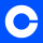 Logotipo da Coinbase em azul vibrante, representando uma exchange de criptomoedas.