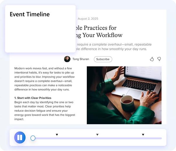 Microsoft Clarity ou Hotjar: qual escolher para pesquisar comportamento? | 2 | Camaraux, consultoria em UX design, projetos centrados no usuário Interface de gravação de sessões do Microsoft Clarity mostrando interações de usuários